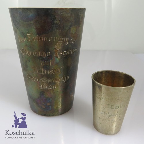 Zwei antike erinngerungsbecher - antike,