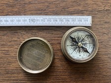 Messing Kompass Antik Original