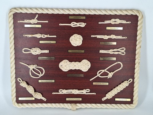 Vintage knotentafel 43x34cm - knotentafel,